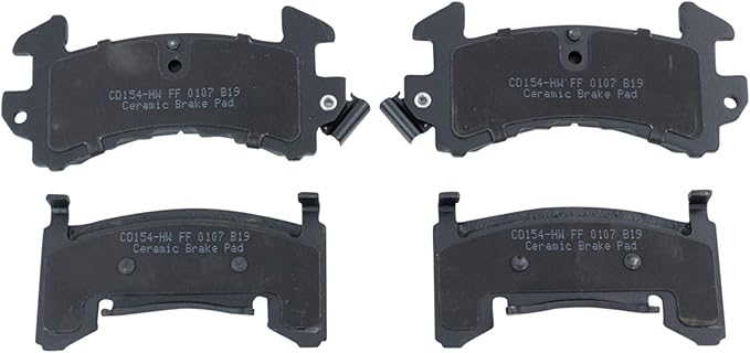 TRQ Front Posi Ceramic Brake Pad Kit Set for Buick Cadillac Chevy GMC Oldsmobile Pontiac