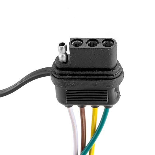 4-Pin Trailer Wiring Harness Kit Compatible with Tesla Model 3 2017-2023, Fit Model Y 2020-2023 Flat Trailer Connect Towing Hitch Wiring