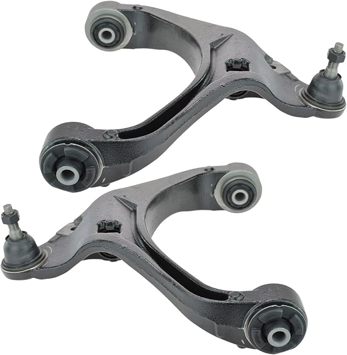 TRQ Front Lower Driver and Passenger Side Control Arm and Ball Joint Set 2 Piece Compatible with 2005-2010 Dodge Dakota 2006-2009 Mitsubishi Raider 2011 Ram Dakota