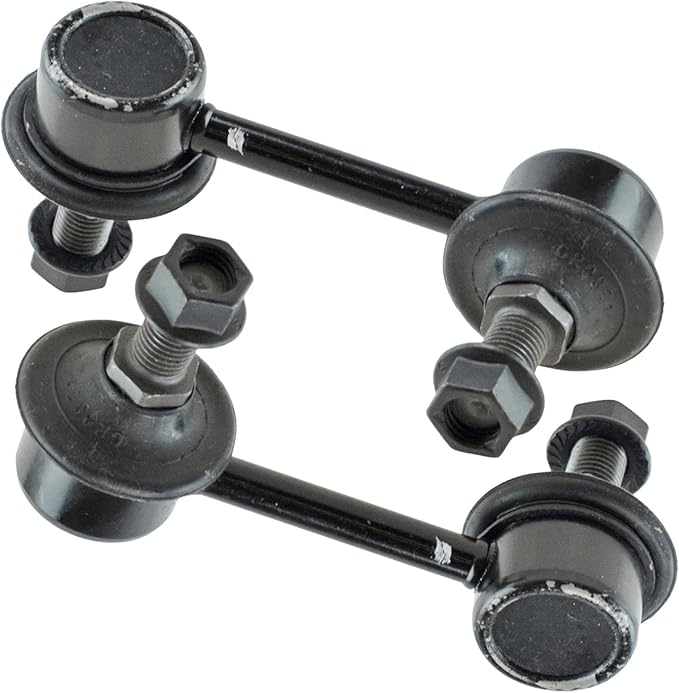 TRQ Rear Driver and Passenger Side Sway Bar Link Set 2 Piece Compatible with 08-14 Dodge Avenger 11-14 Chrysler 200 07-10 Sebring 07-09 Dodge Caliber 07-09 Jeep Compass 07-09 Patriot