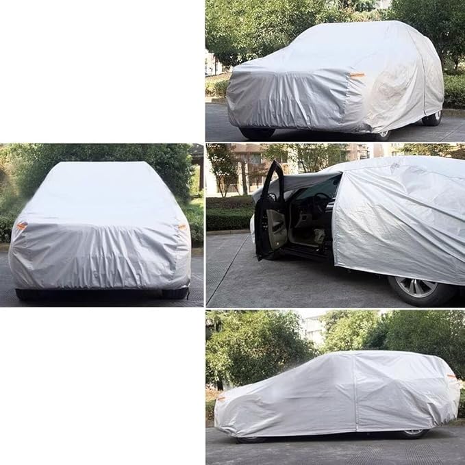 Kayme 6 Layers Hatchback Car Cover Custom Fit for Kia Carnival/Sedona (2002-2026), Waterproof All Weather for Automobiles,Rain Sun UV Protection.Silver