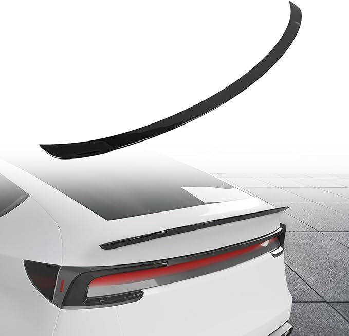 Spoiler Fit for Tesla Model Y Juniper 2025 2026, Rear Spoiler Wing ABS OEM Rear Trunk Lip Sporty Appearance Model Y Accessories, Glossy Black