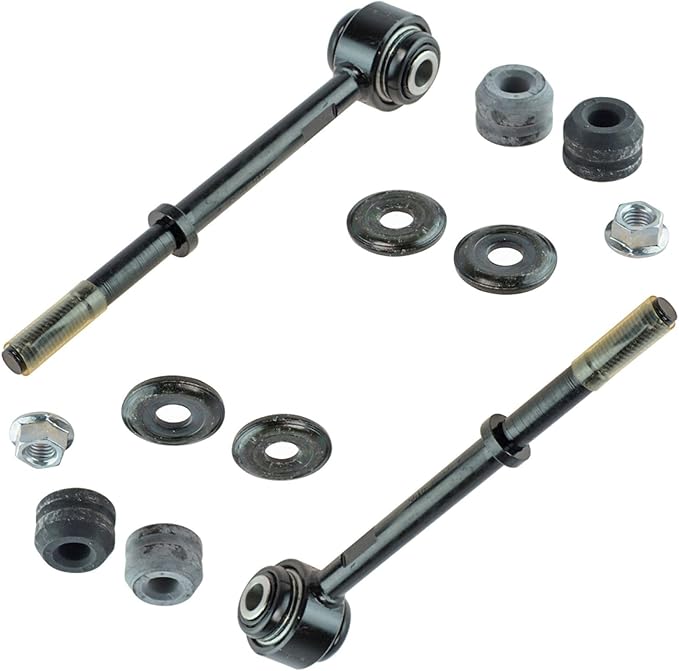 TRQ Front Driver and Passenger Side Sway Bar Link Set 2 Piece Compatible with 05-07 Ford F-250 Super Duty 4 Wheel Drive 05-07 F-350 Super Duty 4 Wheel Drive 05-07 F-450 Super Duty 4 X 4