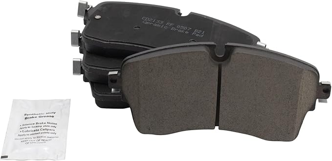 TRQ Front Brake Pads Ceramic Compatible with 2018-2019 Jaguar E-Pace 2018-2020 Land Rover Discovery 2017-2020 Discovery Sport Range Rover Range Rover Evoque Range Rover Sport