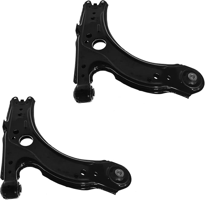 TRQ Front Lower Control Arm Set Driver and Passenger Side Compatible with 1998-2010 Volkswagen Beetle 2000-2005 Golf Jetta