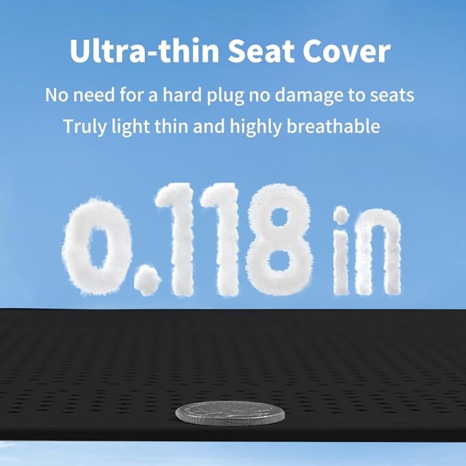 2 Pcs Nappa Leather Front Seat Covers for Tesla Model Y/3 Highland/Juniper 2025 2026 Interior Accessories, Breathable All-Season Non-Slip Full Cover Bottom Seat Protectors Cushion, Black