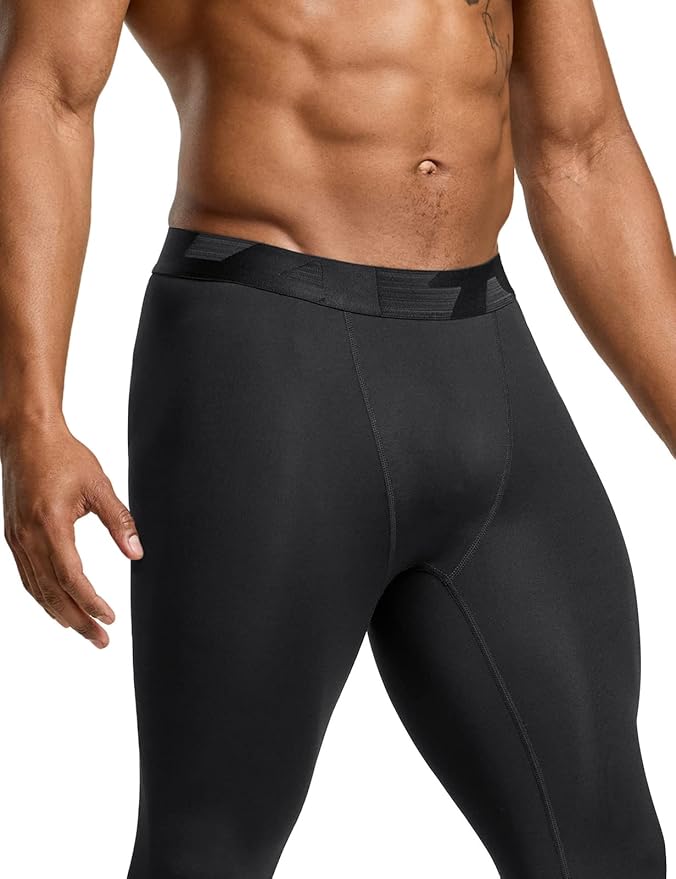 TSLA Men's Compression Pants - Cool Dry Athletic Sports Workout Running Tights Leggings Baselayer