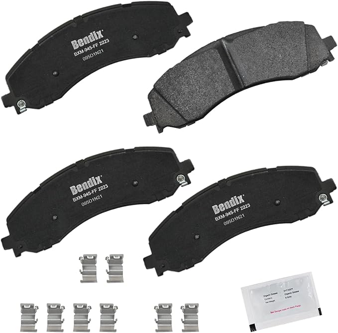 Bendix Priority1 CFM2223 Semi-Metallic Front Brake Pads for Ram 2500 2023-2019, 3500 2023-2019, 4000 2020-2019