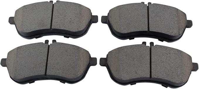 TRQ Front Ceramic Brake Pad Set Includes Contact Point Grease Compatible with 08-12 Mercedes Benz C300 12-15 C250 12-15 SLK250