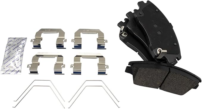 TRQ Front Brake Pads Ceramic Compatible with 2017-2020 Hyundai Elantra 2016-2021 Tucson 2017-2022 Kia Sportage