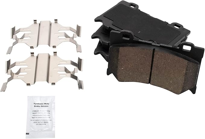 TRQ Front Brake Pads Ceramic Compatible with 2009-2013 INFINITI FX50 2008-2013 G37 2011-2013 M37 M56 2014-2020 Q50 2014-2015 Q60 2014-2019 Q70 2015-2019 Q70L 2014 QX70 2009-2020 Nissan 370Z