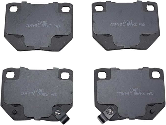 TRQ Rear Brake Pads Ceramic Compatible with 1990-1996 Nissan 300ZX 2006-2007 Subaru Impreza
