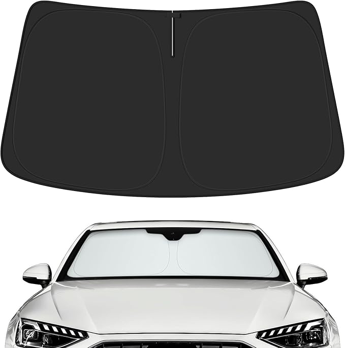 Car Windshield Sun Shade for Audi 2018-2026 A4 A5 & S5 RS5 Accessories (OEM Design) Reflective Foldable Heat Insulation Sunshade for Ultimate Protection