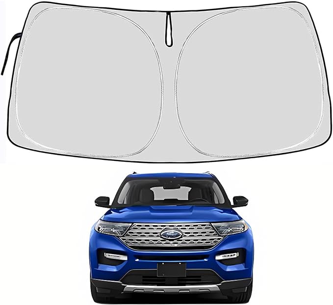 Windshield Sun Shade Compatible with Ford Explorer 2025 2024 2023 2022