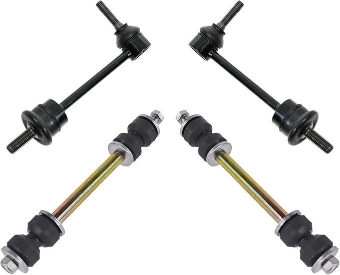 TRQ Front & Rear Sway Bar Stabilizer Link Set Compatible with 1998-2002 Ford Crown Victoria Lincoln Town Car Mercury Grand Marquis