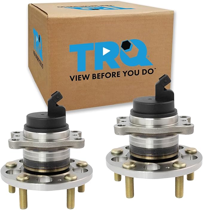 TRQ Rear Left and Right Wheel Bearing and Hub Assembly Set 2 Piece Compatible with 2014-2019 Kia Soul 2015-2019 Soul EV
