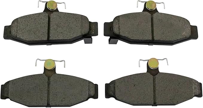 TRQ Rear Brake Pads Ceramic Compatible with 1988-1997 Chevrolet Camaro 1988-1996 Corvette 1988-1997 Pontiac Firebird