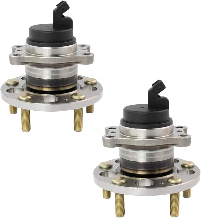 TRQ Rear Left and Right Wheel Bearing and Hub Assembly Set 2 Piece Compatible with 2014-2019 Kia Soul 2015-2019 Soul EV