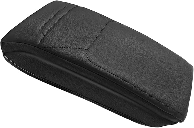 Muslogy Center Console Armrest Cover Fit for Nissan Kicks 2025 2026 Accessories, Comfort Armrest Pad Console Lid Cushion Vegan Leather 1-Inch Extra Thick