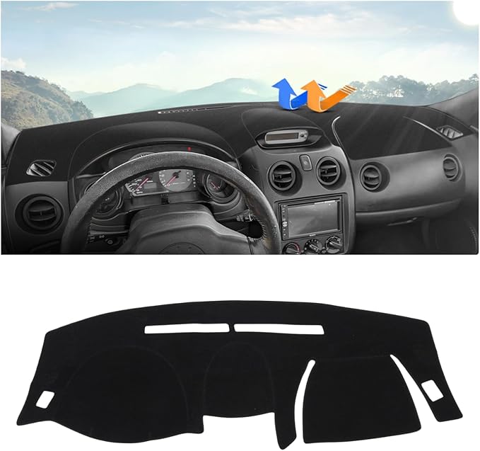 Autorder Dashboard Cover Mat for Mitsubishi Eclipse/Eclipse Spyder/Chrysler Sebring/Dodge Stratus 2000-2005 Accessories Dash Cover Upgrade Flannel Dash Mat Sunshade Glare UV Rays Protector
