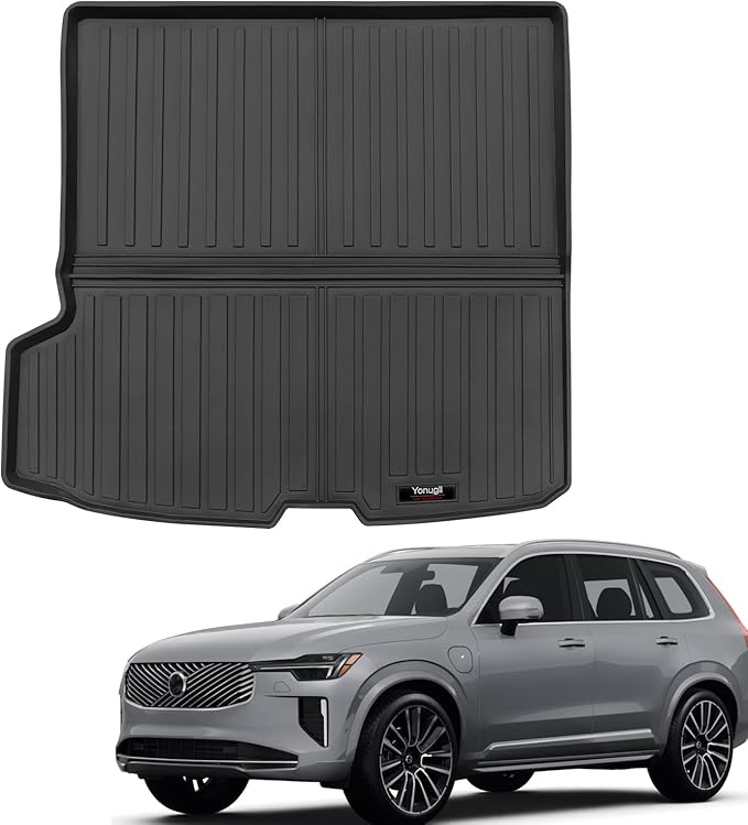 Custom for 2016-2026 Volvo XC90 Cargo Mats Trunk Liner Behind 2nd Row All Weather TPE Protection Mat Accessories (for 2016-2026 Volvo XC90)