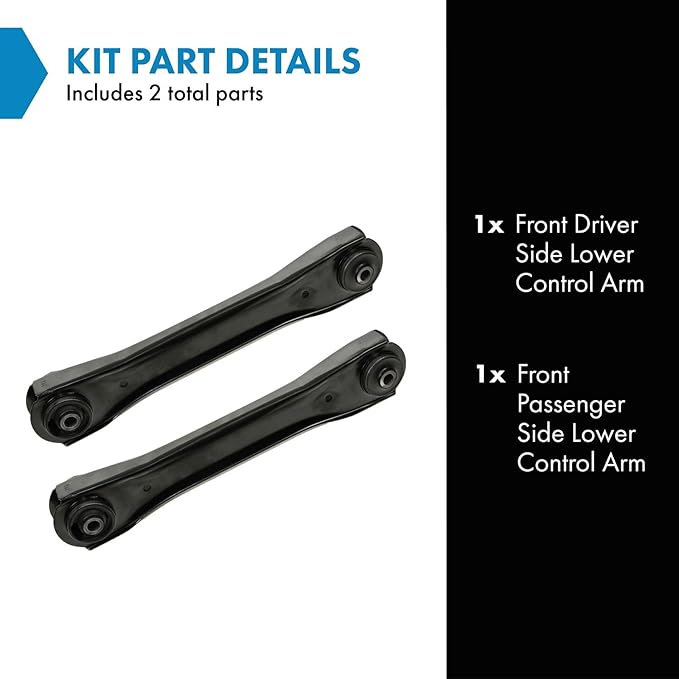 TRQ Front Lower Control Arm Driver and Passenger Side Compatible with 1993-1998 Jeep Grand Cherokee 1993 Jeep Grand Wagoneer