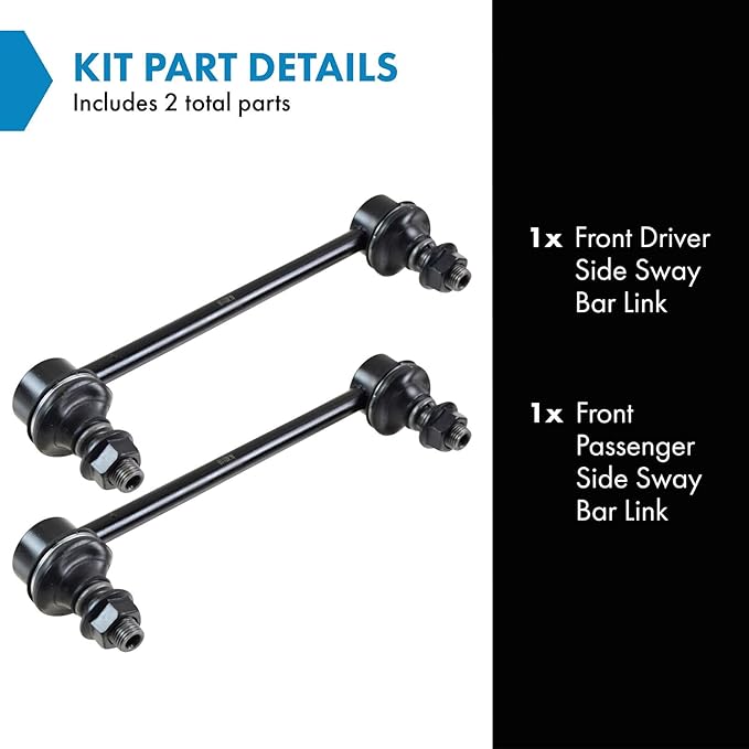 TRQ Front Sway Bar Stabilizer Link Set Compatible with 1997-2003 INFINITI QX4 1996-2004 Nissan Pathfinder
