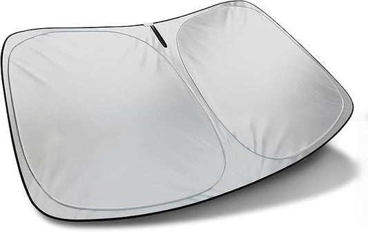 Autotech Park Foldable Sunshade Compatible with 2012-2026 Tesla Model S Sedan, UV Reflective and Easy Storage, Custom-fit Car Windshield Sun Shade