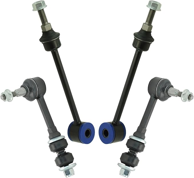 TRQ Sway Bar Stabilizer Link Set Front & Rear Compatible with 04 Ram 2500 04-05 Ram 3500