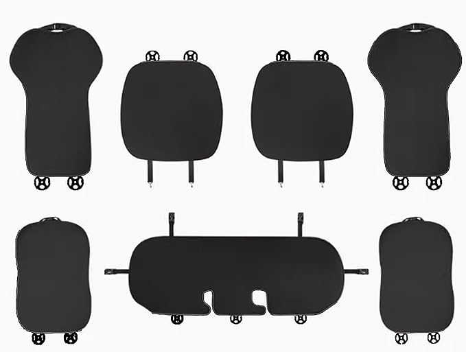 Car Seat Cover Full Set for Tesla Model Y Juniper 2020-2026 Seat Cushion Cover Interior Seat Protector for Model Y Launch Series Accessories, Black