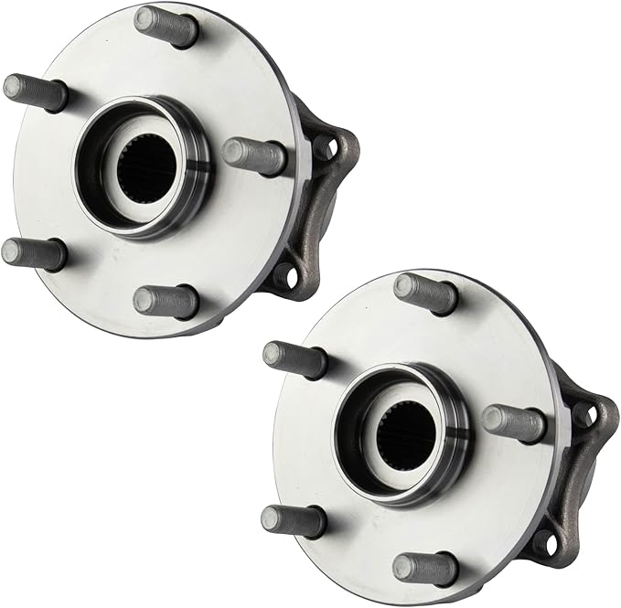 TRQ Rear Driver and Passenger Side Wheel Bearing and Hub Assembly Set 2 Piece Compatible with 15-21 Subaru Legacy 15-21 Outback 15-19 WRX 15-16 WRX STI 2019 WRX STI 19-21 Ascent 2019 Forester