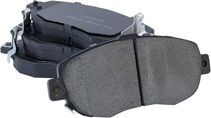 TRQ Front Brake Pads Ceramic Hardware Wear Sensor Compatible with 1993-2005 Lexus GS300 1998-2000 GS400 2001-2005 GS430 2001-2005 IS300 2002-2010 SC430 1993-1998 Toyota Supra