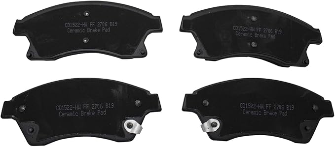 TRQ Front Brake Pads Ceramic Compatible with 2011-2015 Chevrolet Cruze 2016 Cruze Limited 2012-2017 Sonic