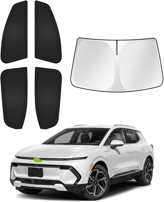 Sunshades for 2024-2025 2026 Chevrolet/Chevy Equinox EV Accessories Windshield Sun Shade Side Rear Window Shade Cover Sun Visor Shield Privacy Protection for Camping Keep Vehicle Cool 5PCS