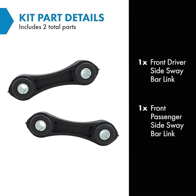 TRQ Front Sway Bar Stabilizer Link Set Compatible with 1992-1994 Ford Explorer 1993-1997 Ranger 1994-1997 Mazda B2300 1994-1996 B3000 B4000