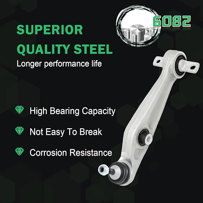 Front Lower Control Arm Kit for Tesla Model 3 2017-2018-2019-2020-2021-2022-2023 - Reference Numbers 104434100D *2,104435400A,104435900A