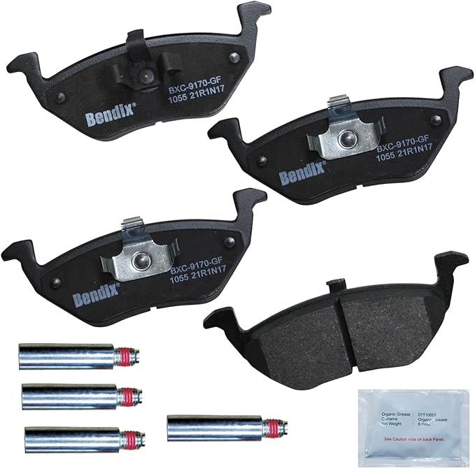 Bendix Priority1 CFC1055 Ceramic Rear Brake Pads for Ford Escape 2008-2005, Mazda Tribute 2006-2005, Tribute 2008, Mercury Mariner 2008-2005