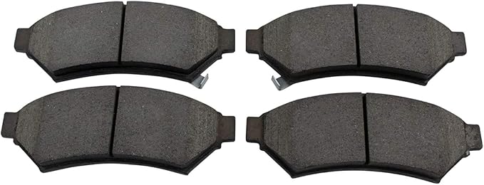 TRQ Front Brake Pads Ceramic Hardware Compatible with 2005-2008 Buick LaCrosse 2005-2007 Terraza 2005-2009 Chevrolet Uplander 2005-2008 Pontiac Grand Prix 2005-2006 Montana 2005-2007 Saturn Relay