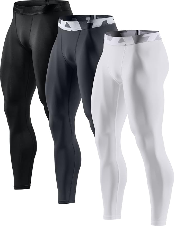 TSLA Men's Compression Pants - Cool Dry Athletic Sports Workout Running Tights Leggings Baselayer