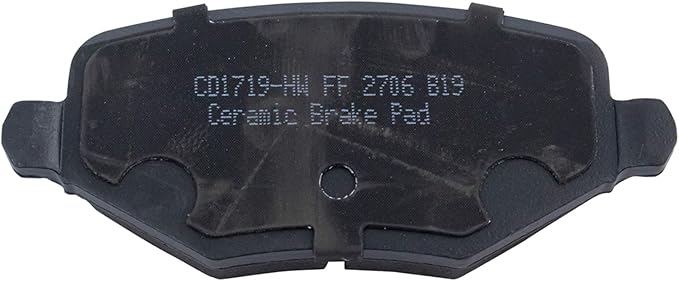 TRQ Rear Brake Pads Ceramic Hardware Wear Sensor Compatible with 2012-2016 Chrysler Town Country 2012-2016 Dodge Grand Caravan 2013 Journey 2012-2015 Ram C/V 2012-2014 Volkswagen Routan