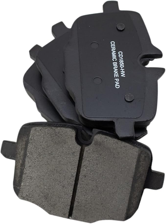 TRQ Rear Ceramic Brake Pad Set Compatible with 16-19 BMW 740i 16-19 750i 16-19 750i xDrive 17-19 740i xDrive 17-19 540i 17-19 540i xDrive 17-19 Alpina B7