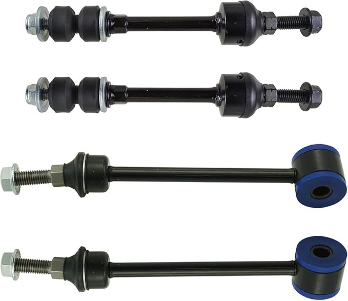 TRQ Front & Rear Sway Bar Stabilizer Link Set Compatible with 2004-2007 Dodge Ram 1500