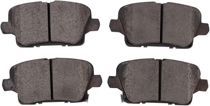 TRQ Rear Brake Pads Ceramic Hardware Wear Sensor Compatible with 2018-2024 Buick Envision 2018-2020 Regal Sportback 2018-2019 Regal TourX 2019-2024 Cadillac XT4