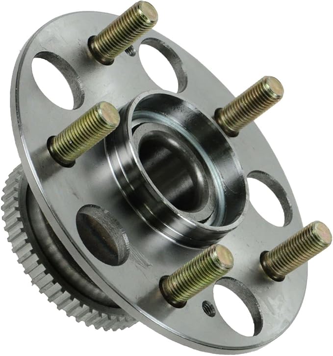 TRQ Rear Left and Right Wheel Bearing and Hub Assembly Set 2 Piece Compatible with 1998-2002 Honda Accord V6 3.0L with Rear Disc Brakes 2004-2005 Civic SI 1999-2003 Acura TL 2002-2006 RSX