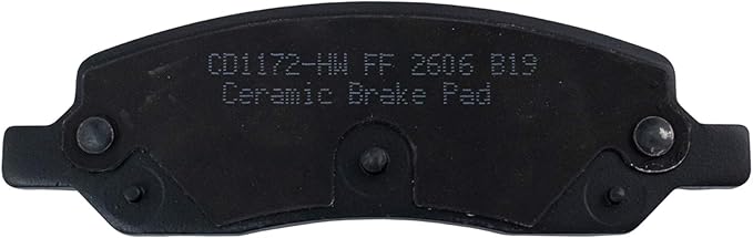 TRQ Rear Brake Pads Ceramic Hardware Wear Sensor Compatible with 2006-2011 Buick Lucerne 2006-2011 Cadillac DTS