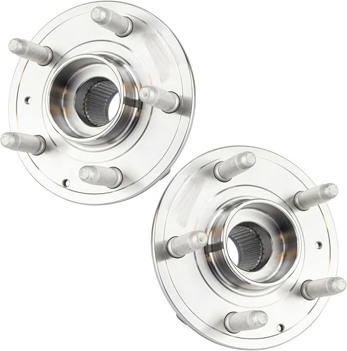 TRQ Left and Right Wheel Bearing and Hub Assembly Set 2 Piece Compatible with 10-15 Chevrolet Camaro LT LS Manual Transmission 16-19 Camaro 19-20 Buick Envision 16-20 Cadillac CT6 2019 CTS