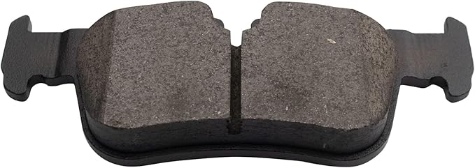 TRQ Rear Ceramic Brake Pad Set Compatible with 14-20 BMW i3 18-20 i3s 16-22 X1 18-22 X2 20-22 228i xDrive Gran Coupe 22 228i Gran Coupe 16-22 Mini Cooper Clubman 17-22 Cooper Countryman 20-22 Cooper