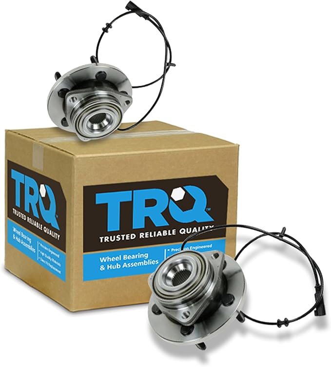 TRQ Front Left and Right Wheel Bearing and Hub Assembly Set 2 Piece Compatible with 2006-2009 Dodge Durango 2007-2009 Chrysler Aspen