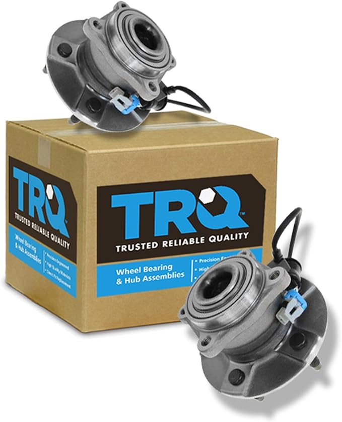 TRQ 2 Piece Rear Wheel Bearing & Hub Assembly Set Compatible with 2005-2006 Chevrolet Equinox 2006 Pontiac Torrent 2002-2007 Saturn Vue