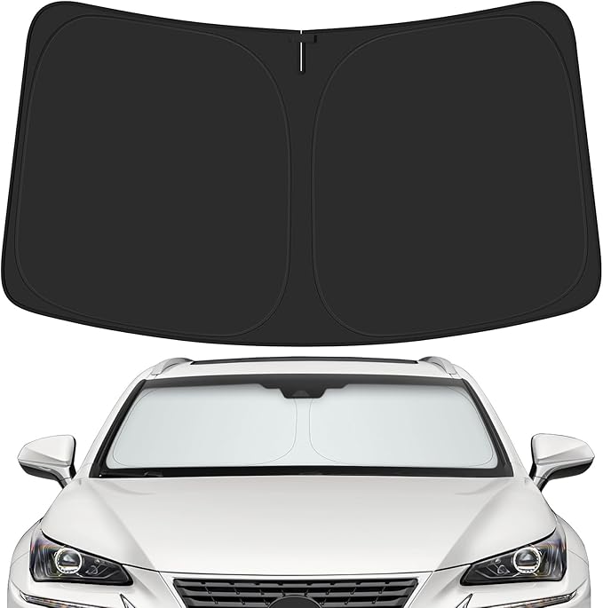 Car Windshield Sun Shade for Lexus 2015-2021 NX NX300h/NX300/NX200t Accessories (OEM Design) Reflective Foldable Heat Insulation Sunshade for Ultimate Protection
